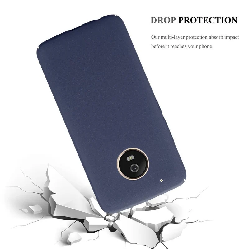 Cadorabo Hülle kompatibel mit Motorola MOTO G5 PLUS Hard Case Schutzhülle in Frosted Optik gegen Kratzer und Stöße