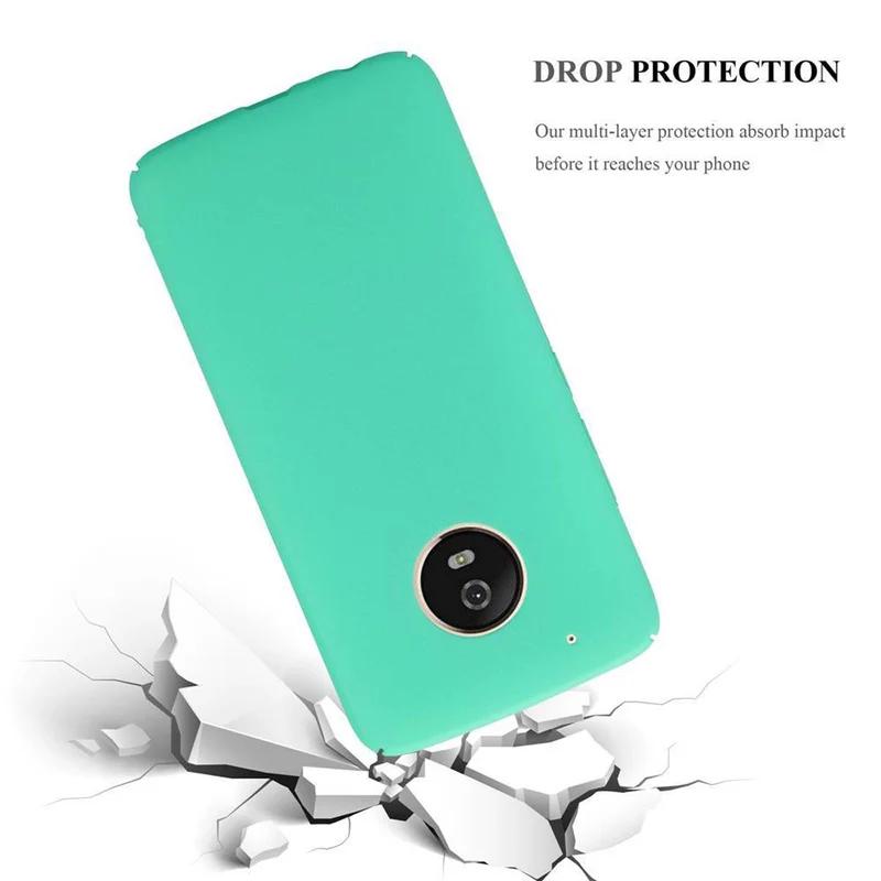 Cadorabo Hülle kompatibel mit Motorola MOTO G5 PLUS Hard Case Schutzhülle in Frosted Optik gegen Kratzer und Stöße