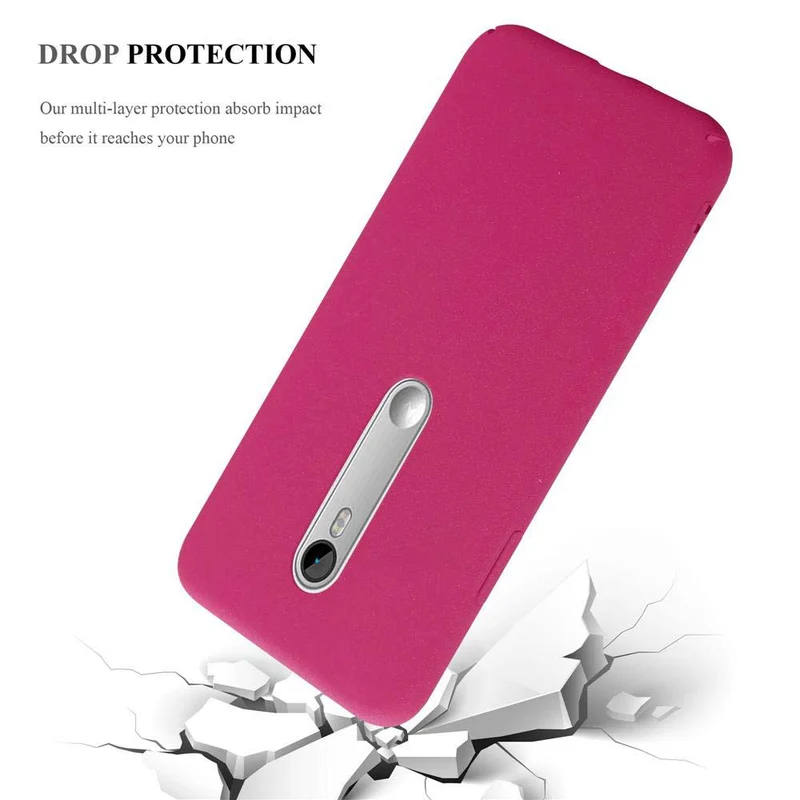 Cadorabo Hülle kompatibel mit Motorola MOTO G3 Hard Case Schutzhülle in Frosted Optik gegen Kratzer und Stöße