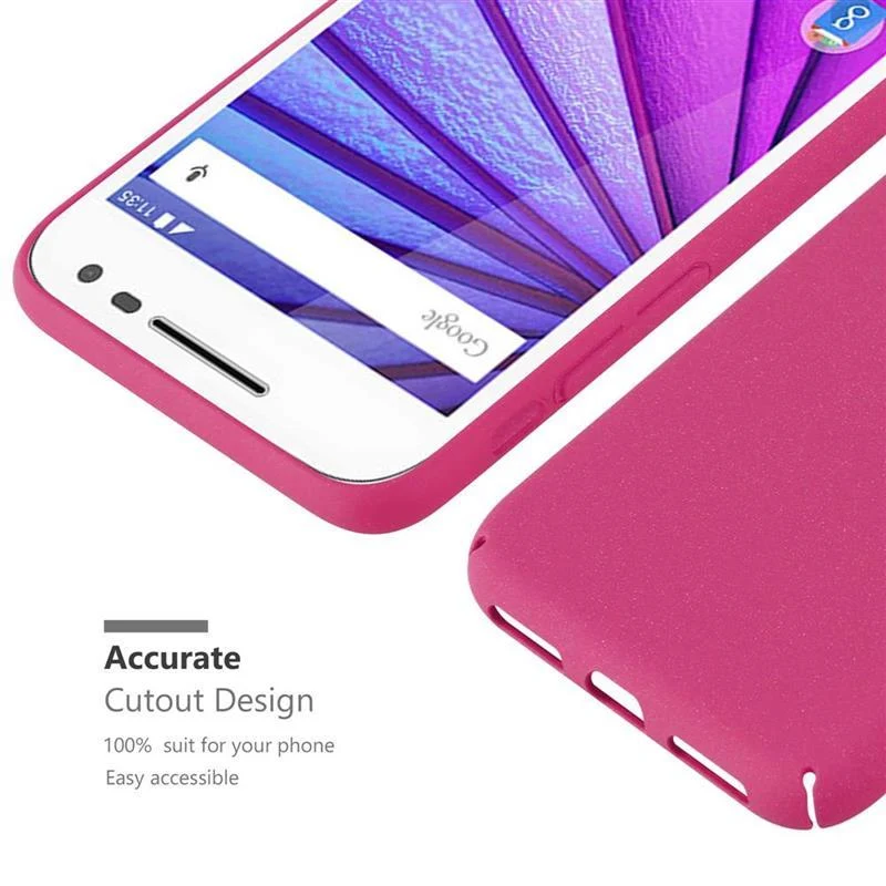 Cadorabo Hülle kompatibel mit Motorola MOTO G3 Hard Case Schutzhülle in Frosted Optik gegen Kratzer und Stöße