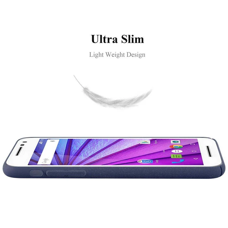 Cadorabo Hülle kompatibel mit Motorola MOTO G3 Hard Case Schutzhülle in Frosted Optik gegen Kratzer und Stöße