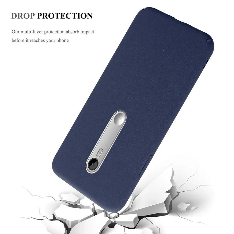 Cadorabo Hülle kompatibel mit Motorola MOTO G3 Hard Case Schutzhülle in Frosted Optik gegen Kratzer und Stöße