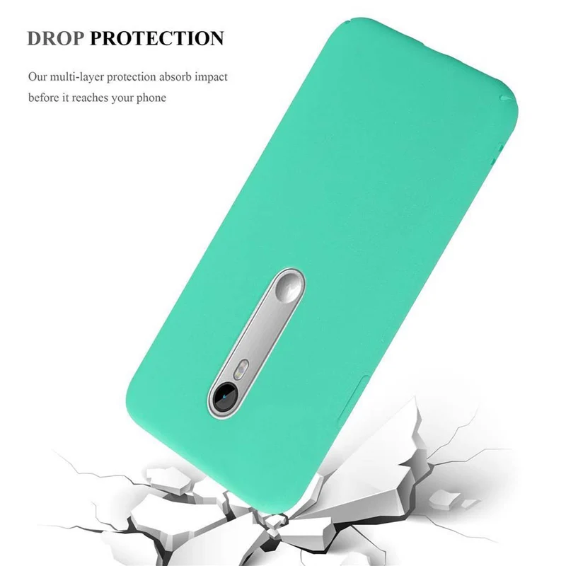 Cadorabo Hülle kompatibel mit Motorola MOTO G3 Hard Case Schutzhülle in Frosted Optik gegen Kratzer und Stöße