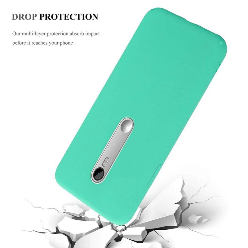 Cadorabo Hülle kompatibel mit Motorola MOTO G3 Hard Case Schutzhülle in Frosted Optik gegen Kratzer und Stöße