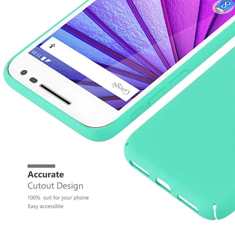 Cadorabo Hülle kompatibel mit Motorola MOTO G3 Hard Case Schutzhülle in Frosted Optik gegen Kratzer und Stöße