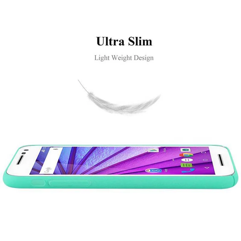 Cadorabo Hülle kompatibel mit Motorola MOTO G3 Hard Case Schutzhülle in Frosted Optik gegen Kratzer und Stöße