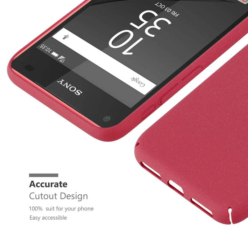 Cadorabo Hülle kompatibel mit Sony Xperia Z5 COMPACT Hard Case Schutzhülle in Frosted Optik gegen Kratzer und Stöße