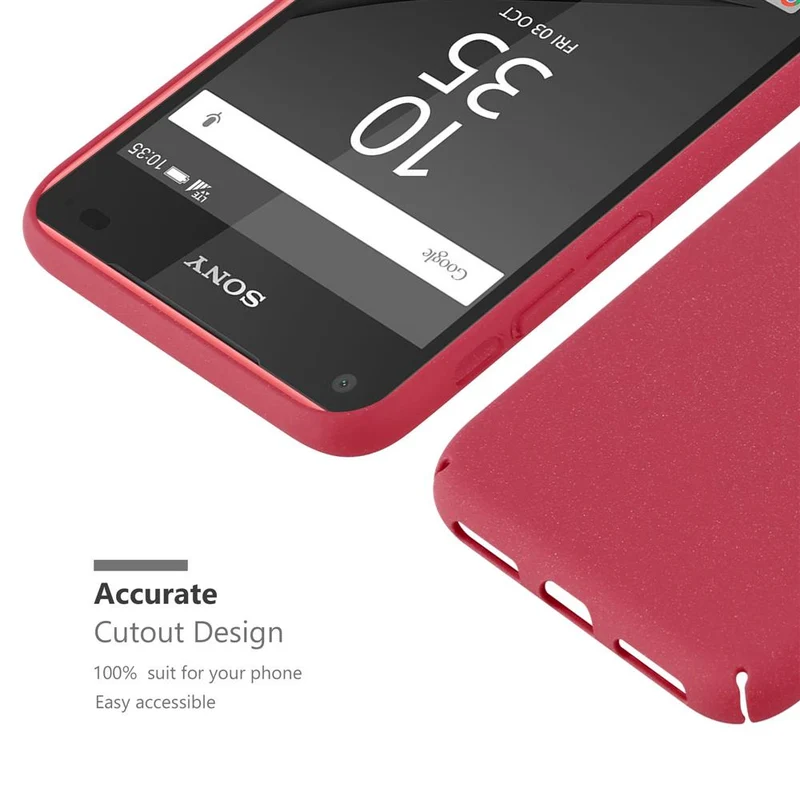 Cadorabo Hülle kompatibel mit Sony Xperia Z5 COMPACT Hard Case Schutzhülle in Frosted Optik gegen Kratzer und Stöße