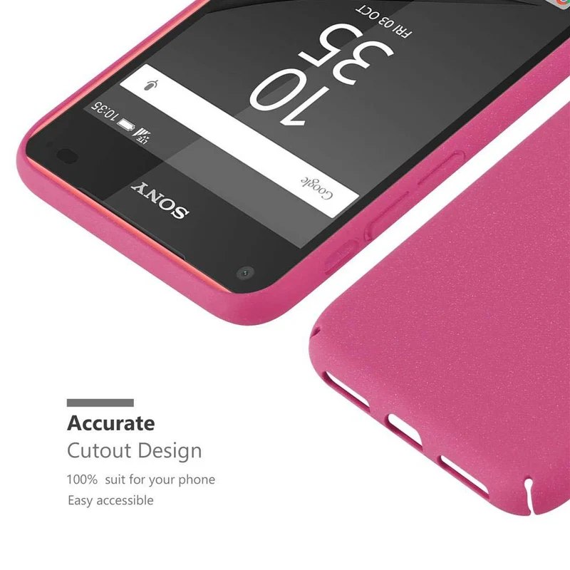 Cadorabo Hülle kompatibel mit Sony Xperia Z5 COMPACT Hard Case Schutzhülle in Frosted Optik gegen Kratzer und Stöße