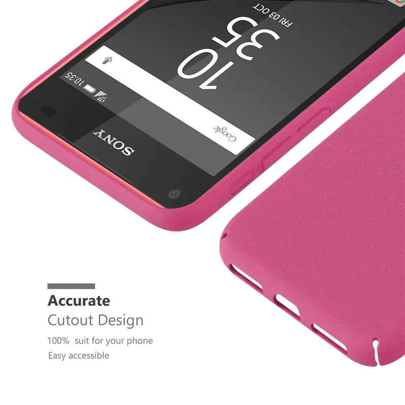 Cadorabo Hülle kompatibel mit Sony Xperia Z5 COMPACT Hard Case Schutzhülle in Frosted Optik gegen Kratzer und Stöße