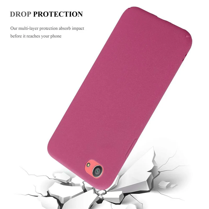 Cadorabo Hülle kompatibel mit Sony Xperia Z5 COMPACT Hard Case Schutzhülle in Frosted Optik gegen Kratzer und Stöße