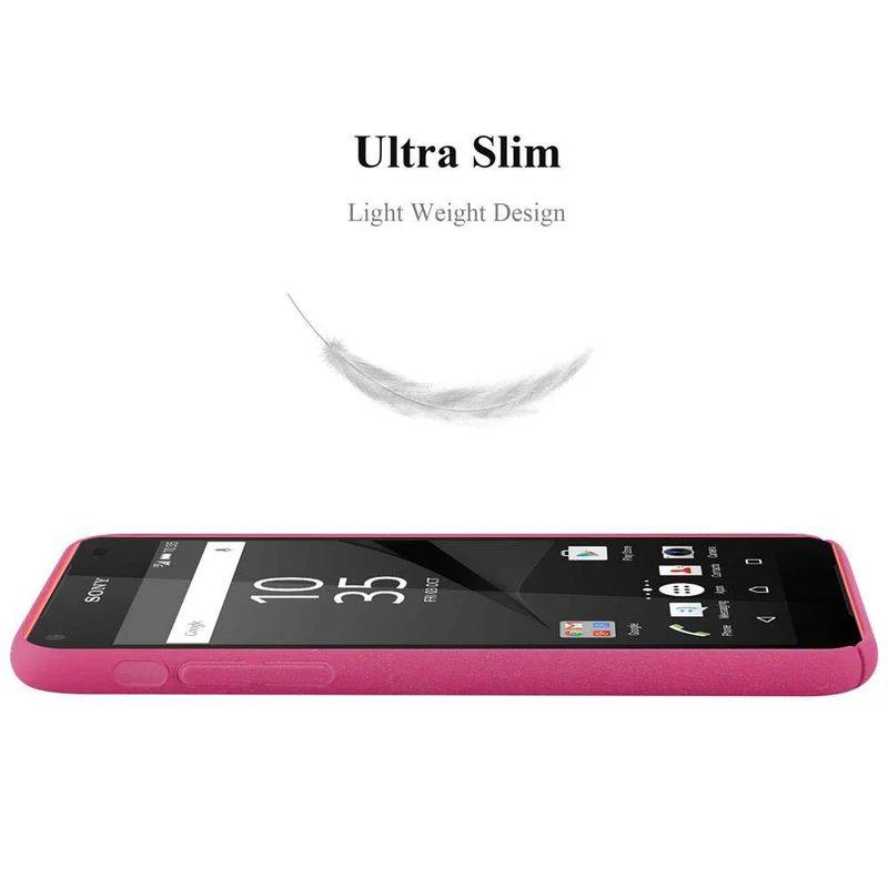Cadorabo Hülle kompatibel mit Sony Xperia Z5 COMPACT Hard Case Schutzhülle in Frosted Optik gegen Kratzer und Stöße