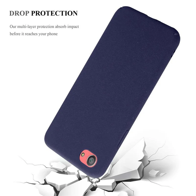 Cadorabo Hülle kompatibel mit Sony Xperia Z5 COMPACT Hard Case Schutzhülle in Frosted Optik gegen Kratzer und Stöße