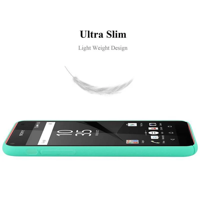 Cadorabo Hülle kompatibel mit Sony Xperia Z5 COMPACT Hard Case Schutzhülle in Frosted Optik gegen Kratzer und Stöße