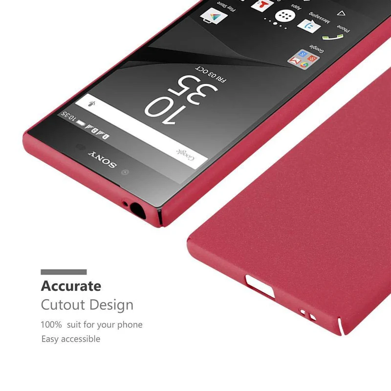 Cadorabo Hülle kompatibel mit Sony Xperia Z5 Hard Case Schutzhülle in Frosted Optik gegen Kratzer und Stöße