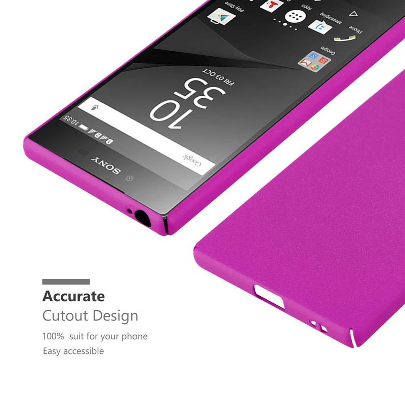 Cadorabo Hülle kompatibel mit Sony Xperia Z5 Hard Case Schutzhülle in Frosted Optik gegen Kratzer und Stöße