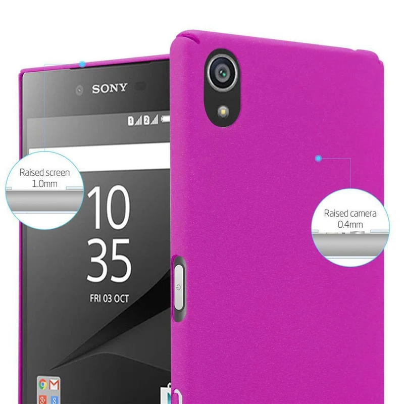 Cadorabo Hülle kompatibel mit Sony Xperia Z5 Hard Case Schutzhülle in Frosted Optik gegen Kratzer und Stöße