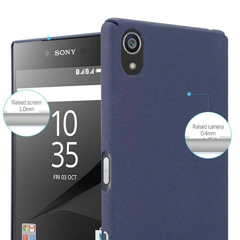 Cadorabo Hülle kompatibel mit Sony Xperia Z5 Hard Case Schutzhülle in Frosted Optik gegen Kratzer und Stöße