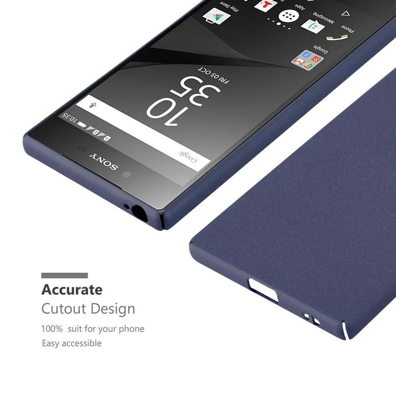 Cadorabo Hülle kompatibel mit Sony Xperia Z5 Hard Case Schutzhülle in Frosted Optik gegen Kratzer und Stöße
