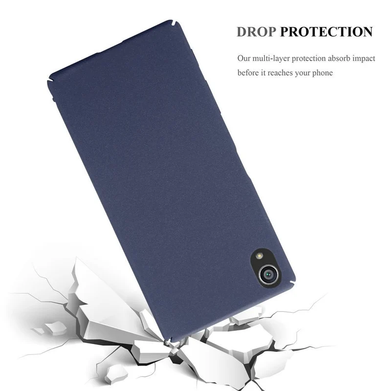 Cadorabo Hülle kompatibel mit Sony Xperia Z5 Hard Case Schutzhülle in Frosted Optik gegen Kratzer und Stöße