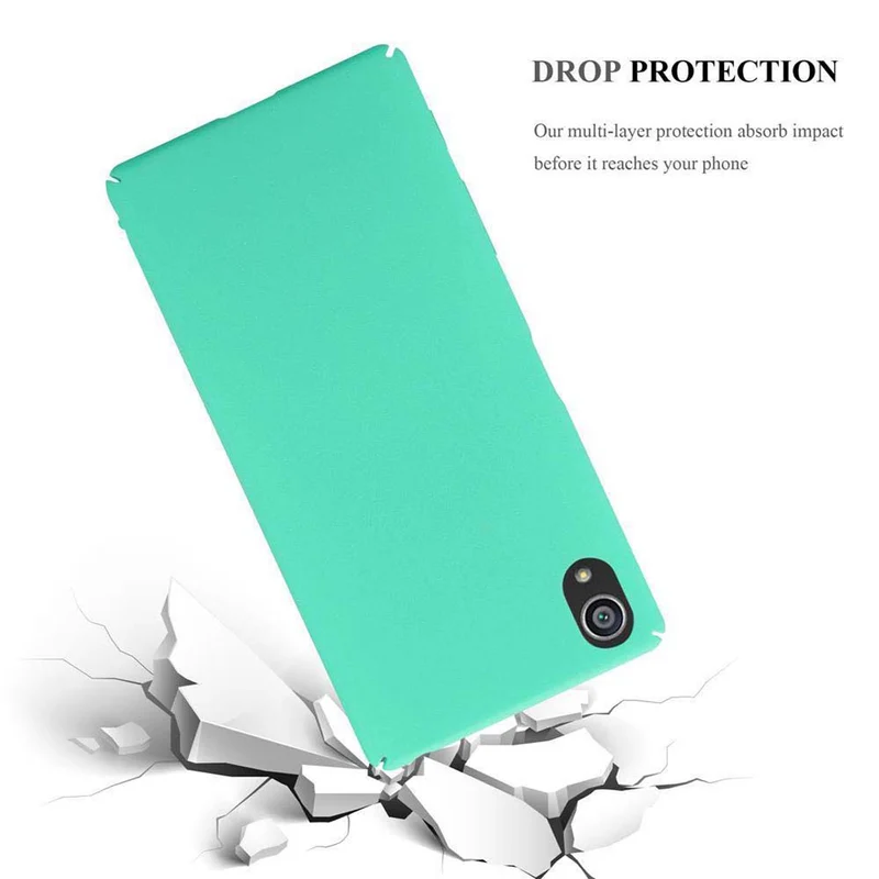 Cadorabo Hülle kompatibel mit Sony Xperia Z5 Hard Case Schutzhülle in Frosted Optik gegen Kratzer und Stöße