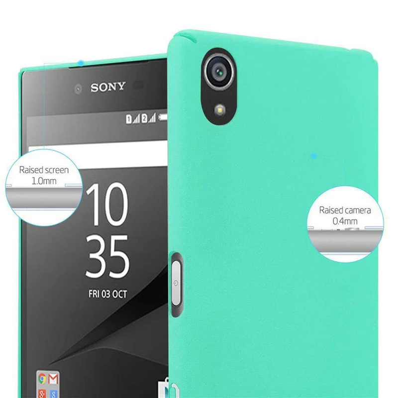 Cadorabo Hülle kompatibel mit Sony Xperia Z5 Hard Case Schutzhülle in Frosted Optik gegen Kratzer und Stöße