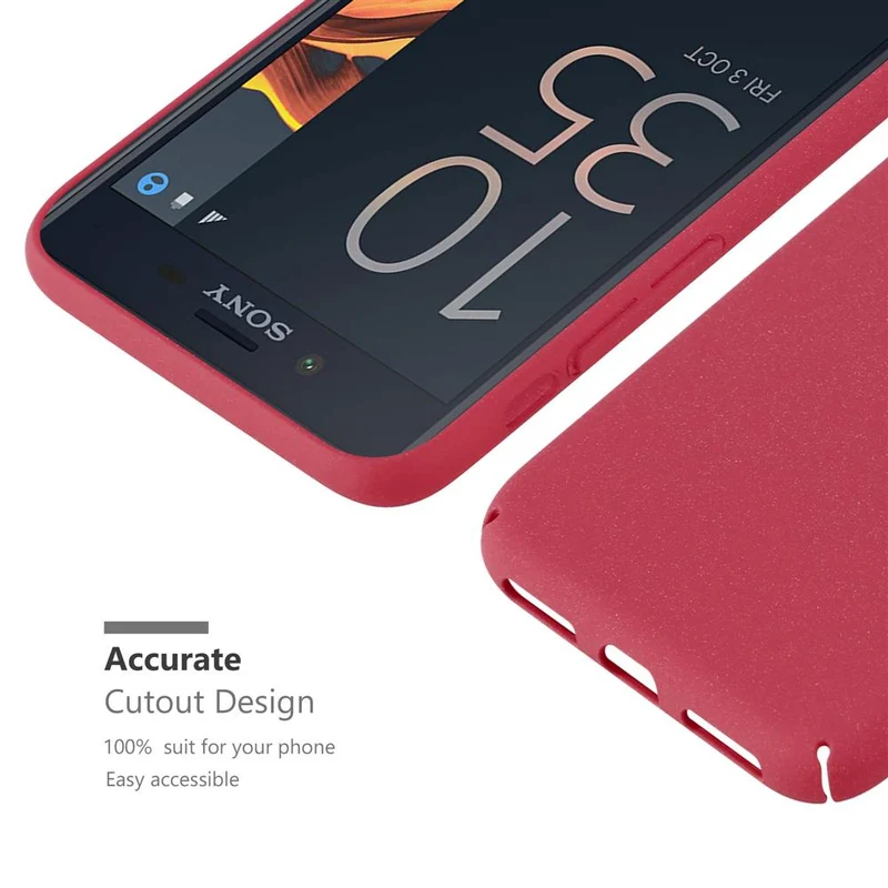 Cadorabo Hülle kompatibel mit Sony Xperia X COMPACT Hard Case Schutzhülle in Frosted Optik gegen Kratzer und Stöße