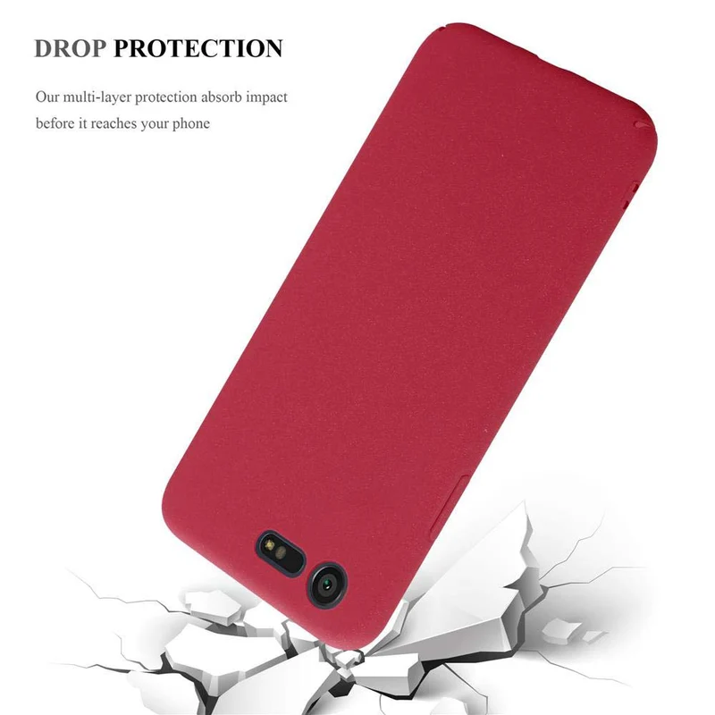 Cadorabo Hülle kompatibel mit Sony Xperia X COMPACT Hard Case Schutzhülle in Frosted Optik gegen Kratzer und Stöße