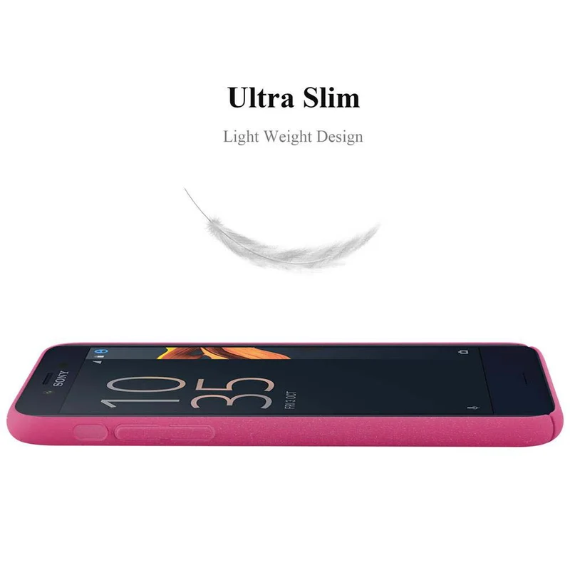 Cadorabo Hülle kompatibel mit Sony Xperia X COMPACT Hard Case Schutzhülle in Frosted Optik gegen Kratzer und Stöße