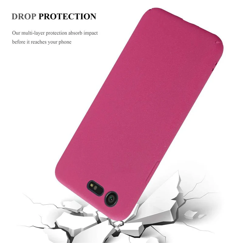 Cadorabo Hülle kompatibel mit Sony Xperia X COMPACT Hard Case Schutzhülle in Frosted Optik gegen Kratzer und Stöße