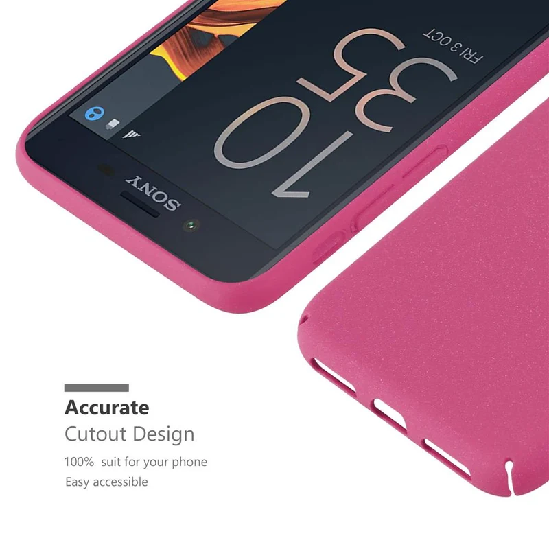 Cadorabo Hülle kompatibel mit Sony Xperia X COMPACT Hard Case Schutzhülle in Frosted Optik gegen Kratzer und Stöße