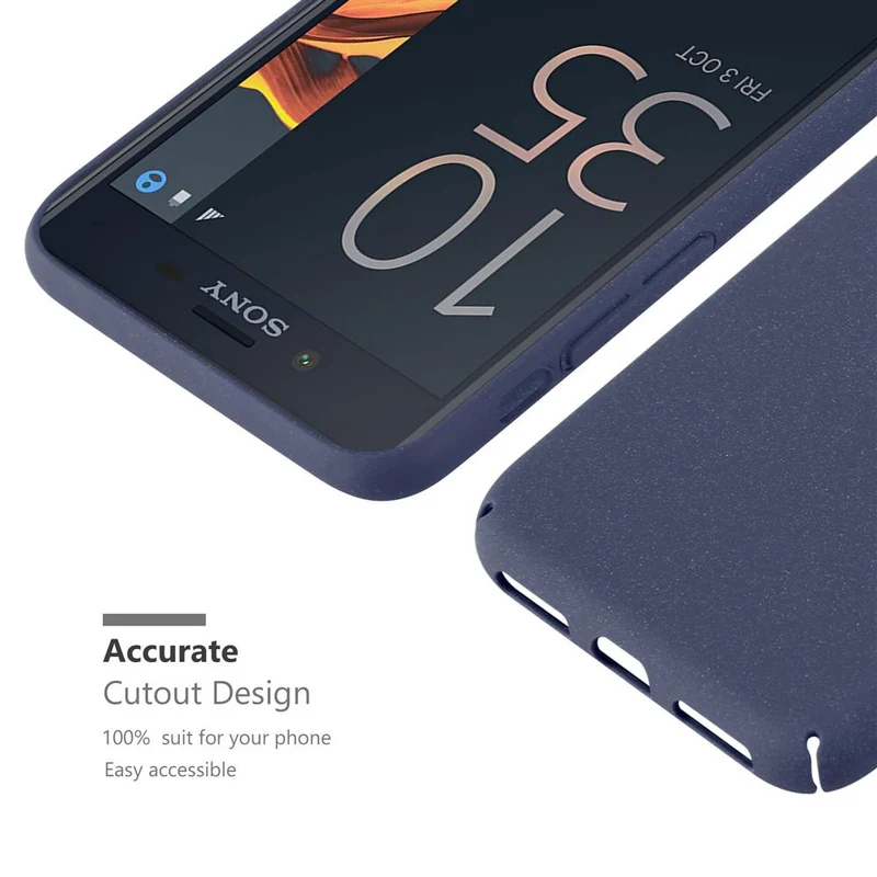 Cadorabo Hülle kompatibel mit Sony Xperia X COMPACT Hard Case Schutzhülle in Frosted Optik gegen Kratzer und Stöße