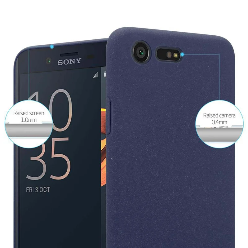 Cadorabo Hülle kompatibel mit Sony Xperia X COMPACT Hard Case Schutzhülle in Frosted Optik gegen Kratzer und Stöße