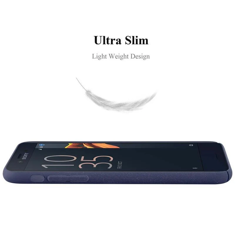 Cadorabo Hülle kompatibel mit Sony Xperia X COMPACT Hard Case Schutzhülle in Frosted Optik gegen Kratzer und Stöße