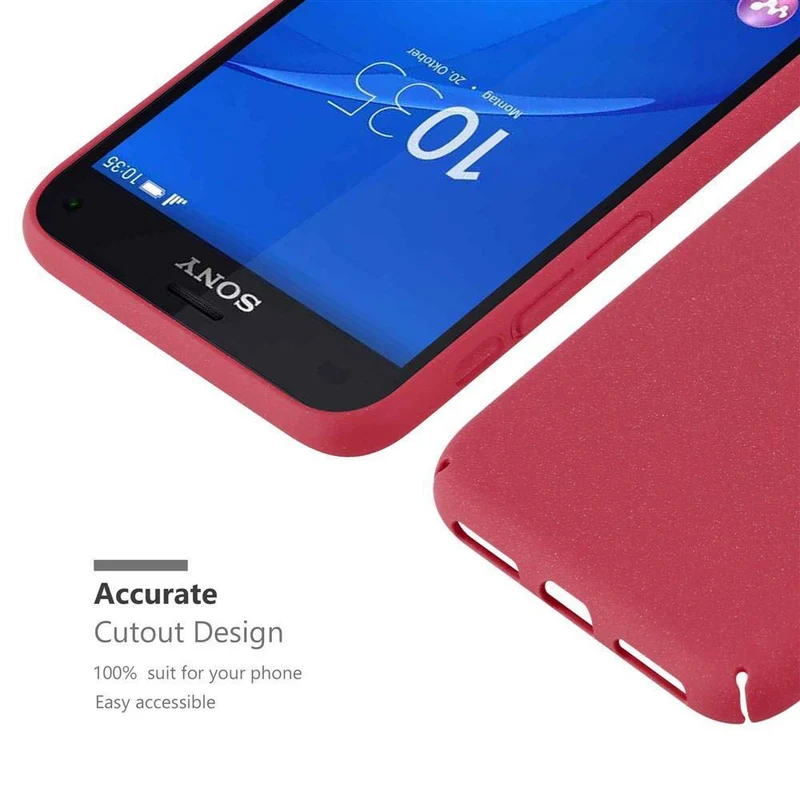 Cadorabo Hülle kompatibel mit Sony Xperia Z3 COMPACT Hard Case Schutzhülle in Frosted Optik gegen Kratzer und Stöße