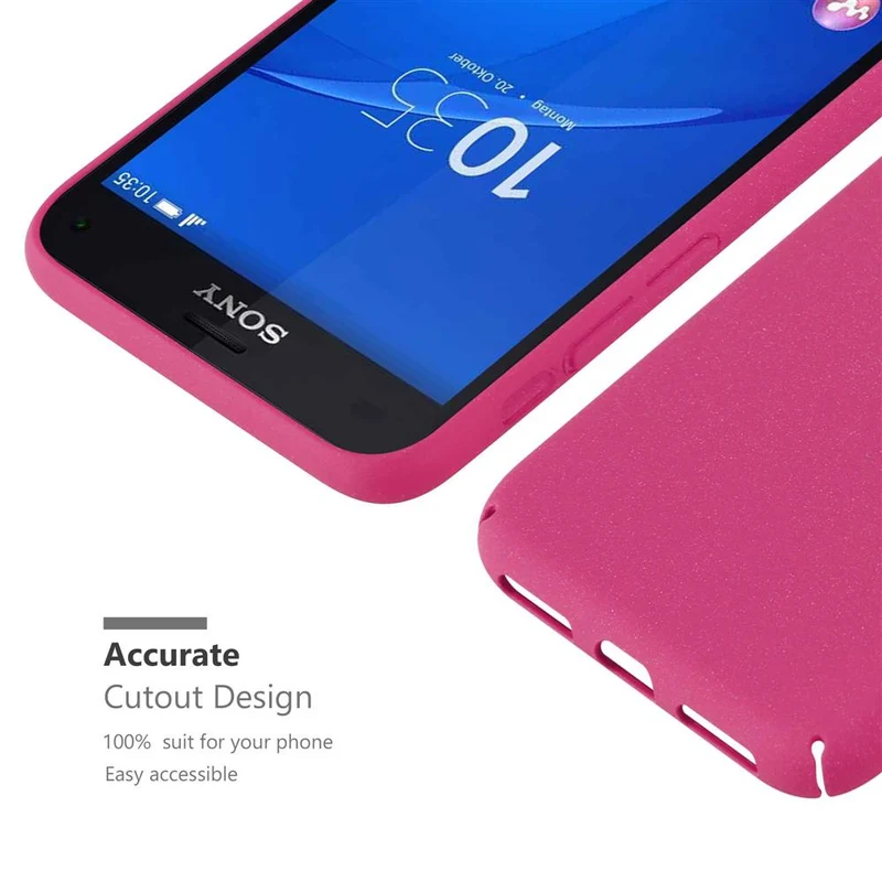 Cadorabo Hülle kompatibel mit Sony Xperia Z3 COMPACT Hard Case Schutzhülle in Frosted Optik gegen Kratzer und Stöße