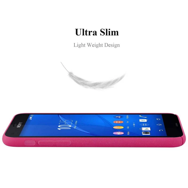 Cadorabo Hülle kompatibel mit Sony Xperia Z3 COMPACT Hard Case Schutzhülle in Frosted Optik gegen Kratzer und Stöße