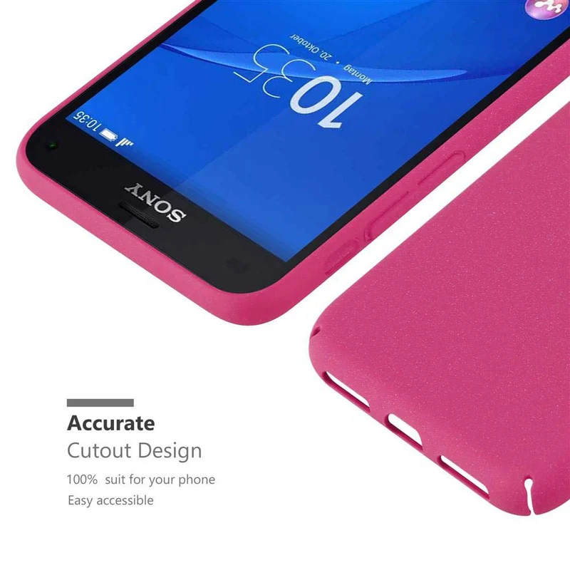 Cadorabo Hülle kompatibel mit Sony Xperia Z3 COMPACT Hard Case Schutzhülle in Frosted Optik gegen Kratzer und Stöße