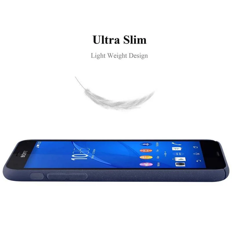 Cadorabo Hülle kompatibel mit Sony Xperia Z3 COMPACT Hard Case Schutzhülle in Frosted Optik gegen Kratzer und Stöße