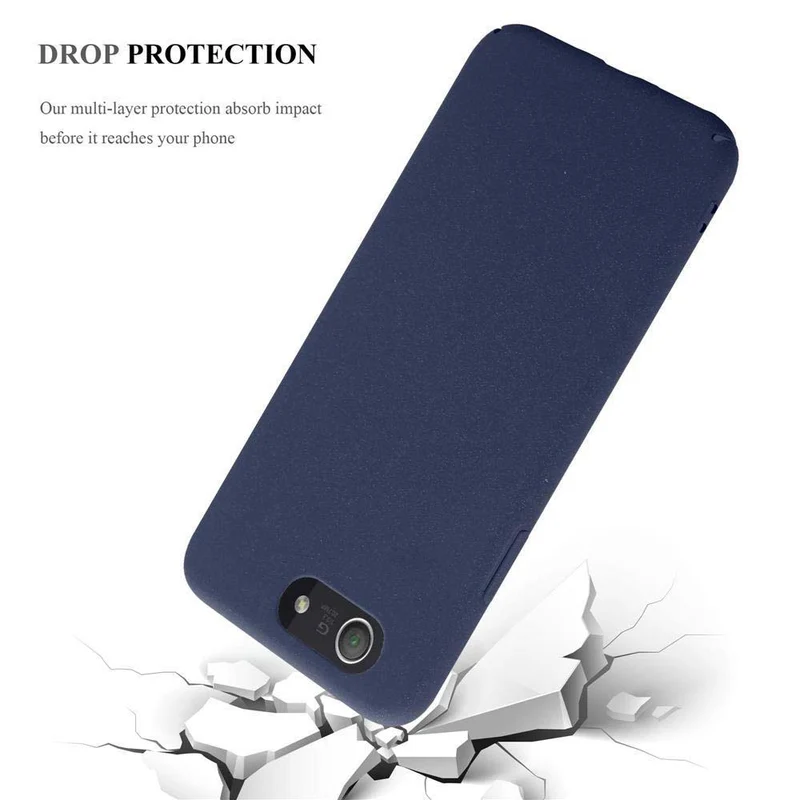 Cadorabo Hülle kompatibel mit Sony Xperia Z3 COMPACT Hard Case Schutzhülle in Frosted Optik gegen Kratzer und Stöße