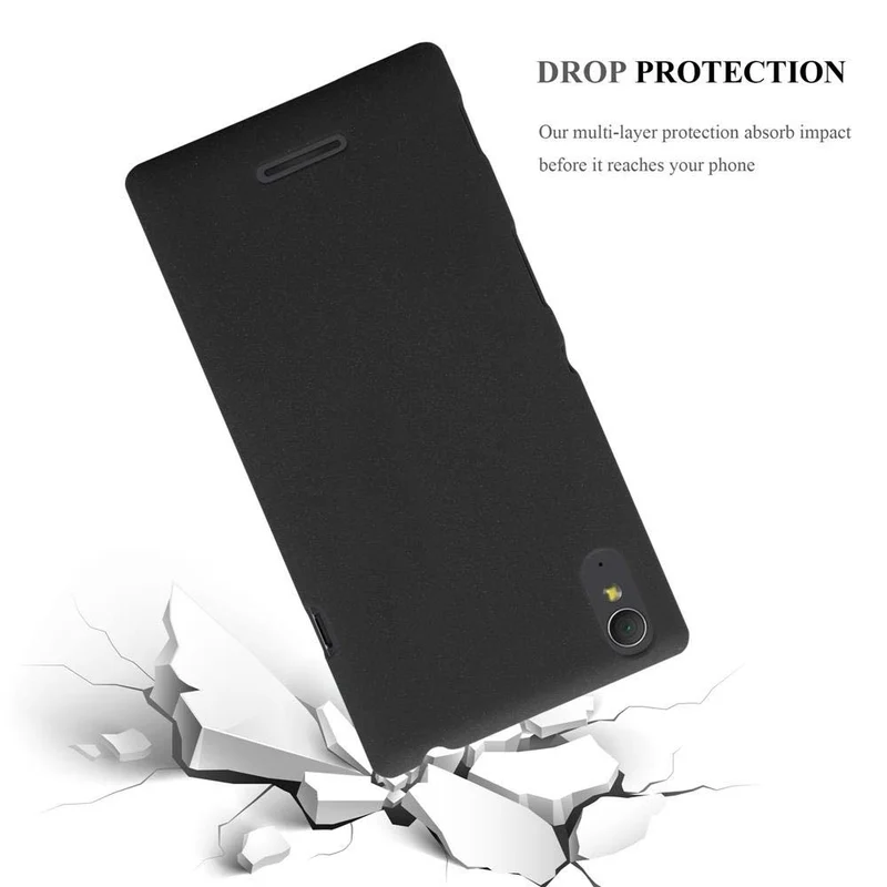 Cadorabo Hülle kompatibel mit Sony Xperia T3 Hard Case Schutzhülle in Frosted Optik gegen Kratzer und Stöße