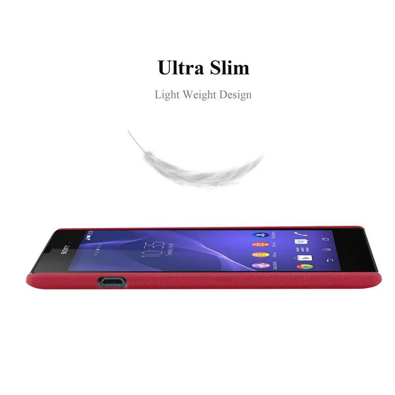 Cadorabo Hülle kompatibel mit Sony Xperia T3 Hard Case Schutzhülle in Frosted Optik gegen Kratzer und Stöße