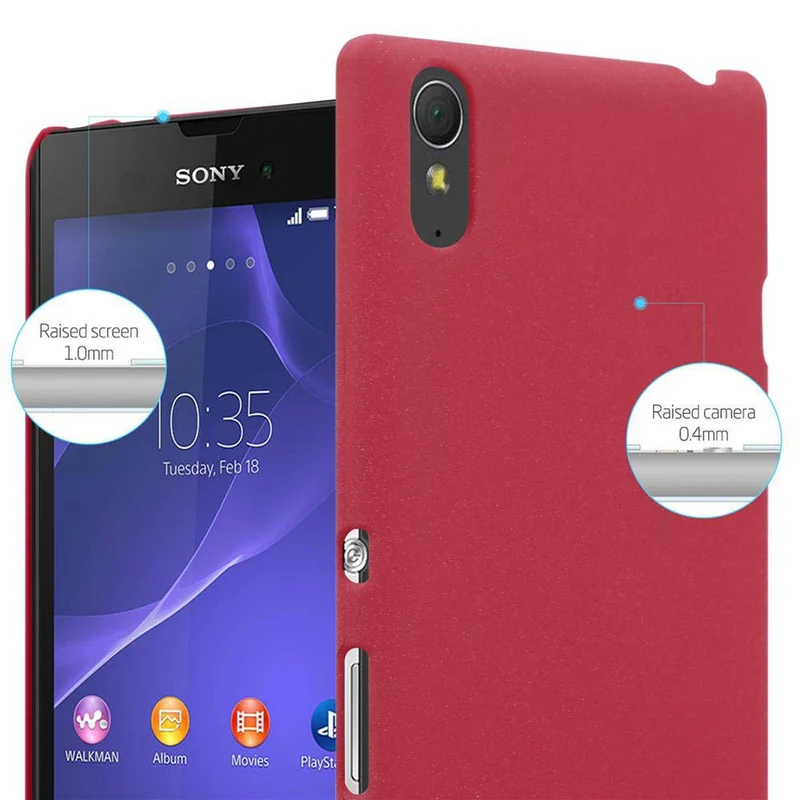 Cadorabo Hülle kompatibel mit Sony Xperia T3 Hard Case Schutzhülle in Frosted Optik gegen Kratzer und Stöße