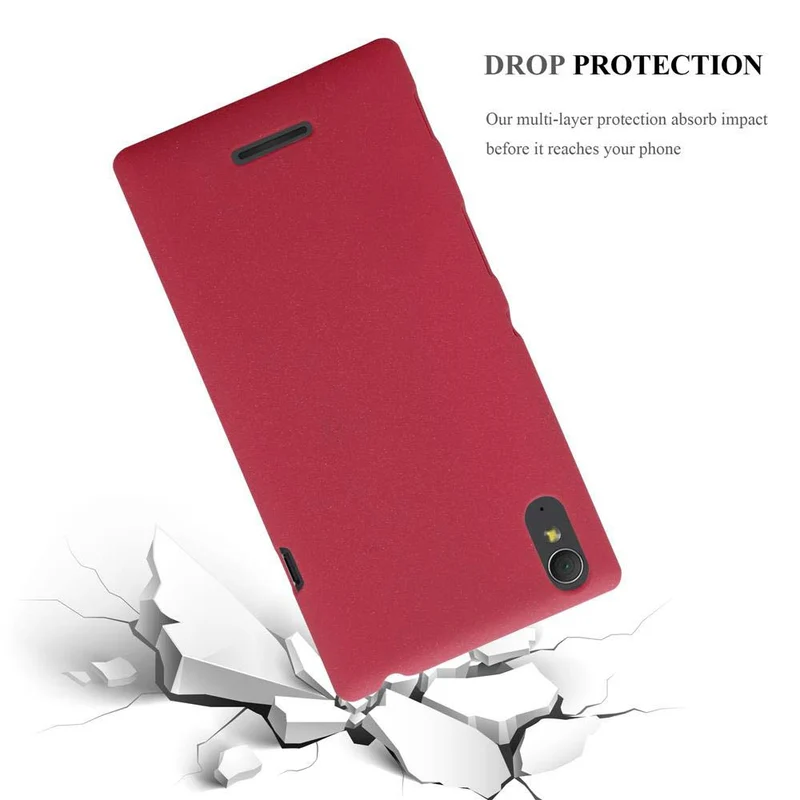 Cadorabo Hülle kompatibel mit Sony Xperia T3 Hard Case Schutzhülle in Frosted Optik gegen Kratzer und Stöße