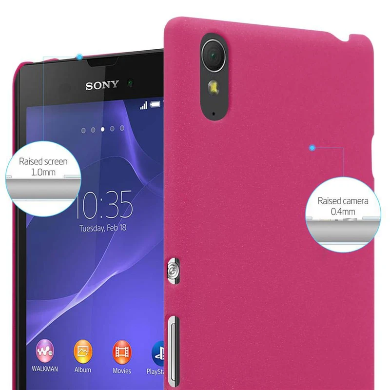 Cadorabo Hülle kompatibel mit Sony Xperia T3 Hard Case Schutzhülle in Frosted Optik gegen Kratzer und Stöße