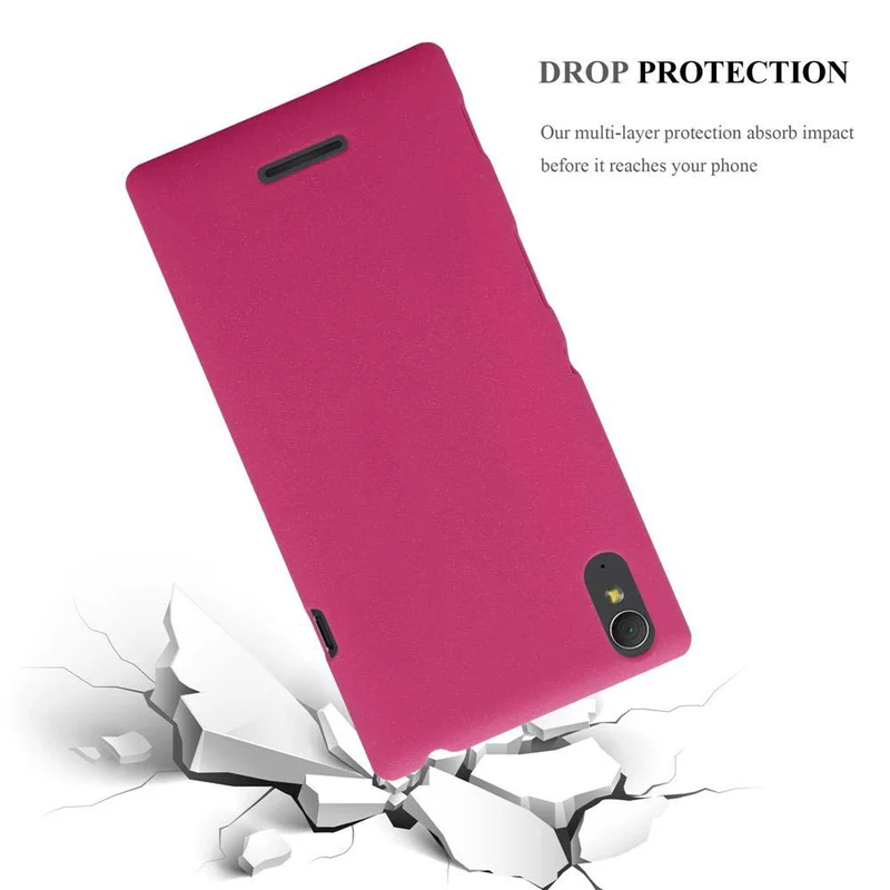 Cadorabo Hülle kompatibel mit Sony Xperia T3 Hard Case Schutzhülle in Frosted Optik gegen Kratzer und Stöße