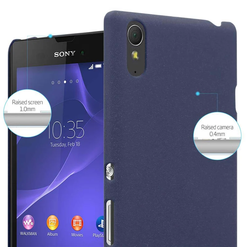 Cadorabo Hülle kompatibel mit Sony Xperia T3 Hard Case Schutzhülle in Frosted Optik gegen Kratzer und Stöße