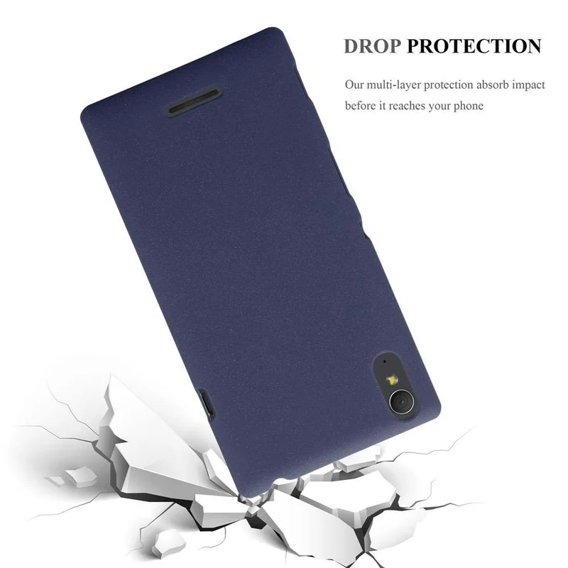 Cadorabo Hülle kompatibel mit Sony Xperia T3 Hard Case Schutzhülle in Frosted Optik gegen Kratzer und Stöße
