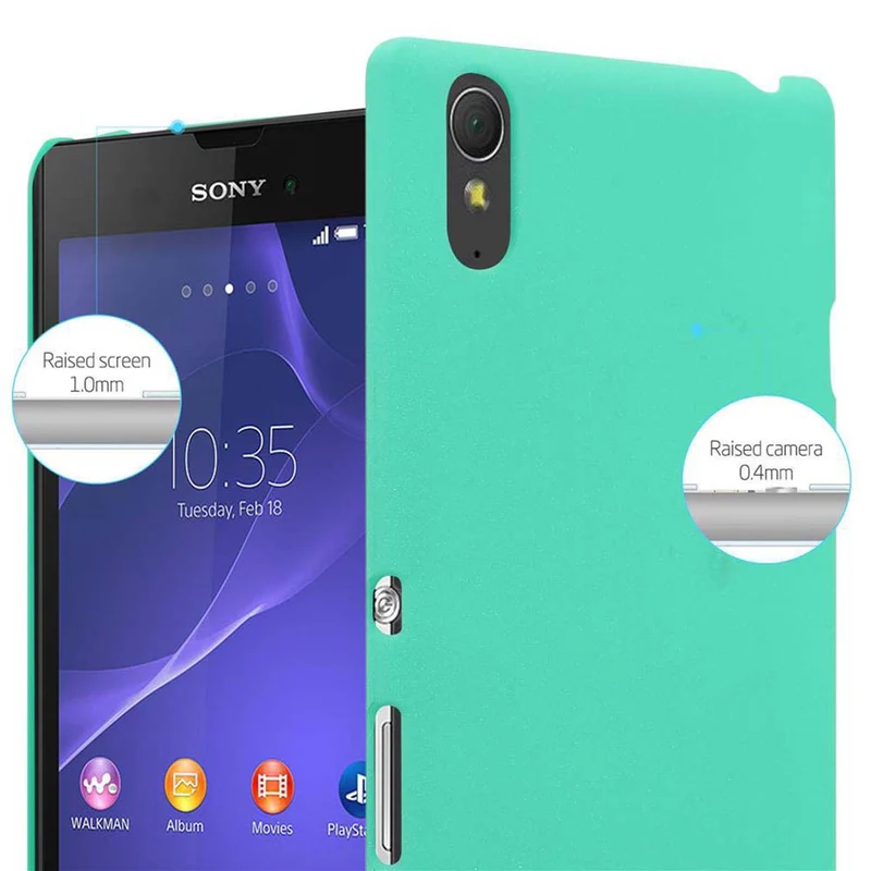 Cadorabo Hülle kompatibel mit Sony Xperia T3 Hard Case Schutzhülle in Frosted Optik gegen Kratzer und Stöße