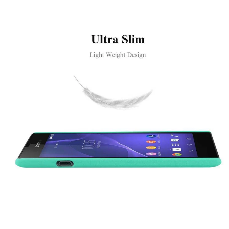Cadorabo Hülle kompatibel mit Sony Xperia T3 Hard Case Schutzhülle in Frosted Optik gegen Kratzer und Stöße